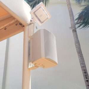 Outdoor audio in restaurant
