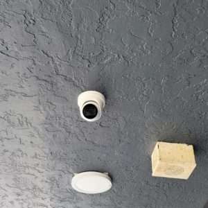 Outdoor camera installed in restaurant